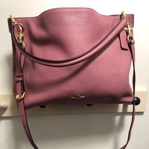 Like New Pink Coach Clarkson hobo bag. No stains or tears.